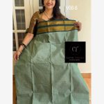 Pista green kanchi cotton saree