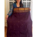 Coffee brown kanchi cotton saree