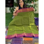 Green kanchi cotton saree