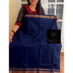 Navy Blue kanchi cotton saree