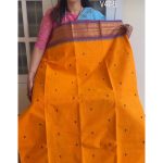 Orange Yellow Kanchi Cotton saree