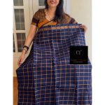 Royal  Blue Sungudi cotton saree